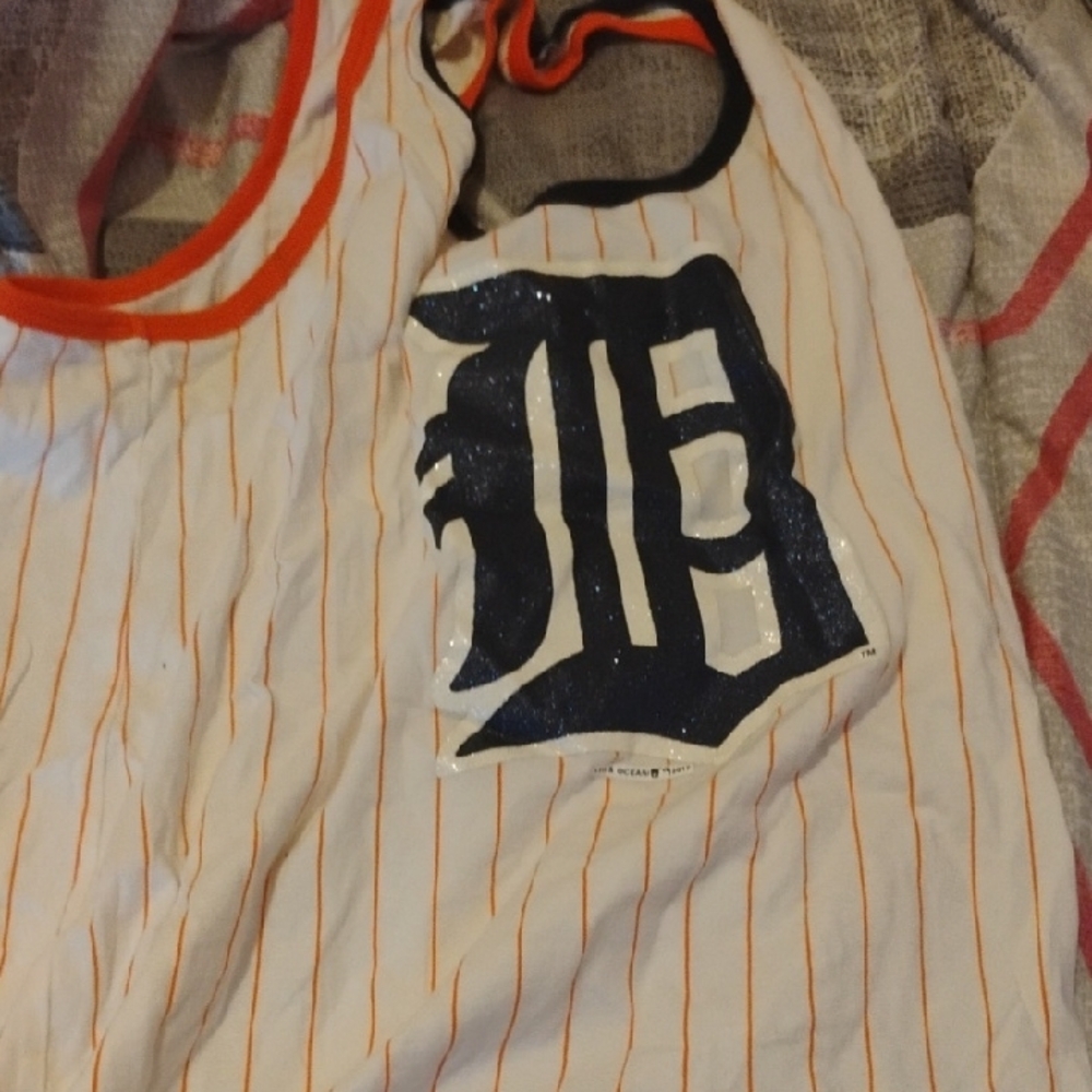 Striped Tank Top with Logo